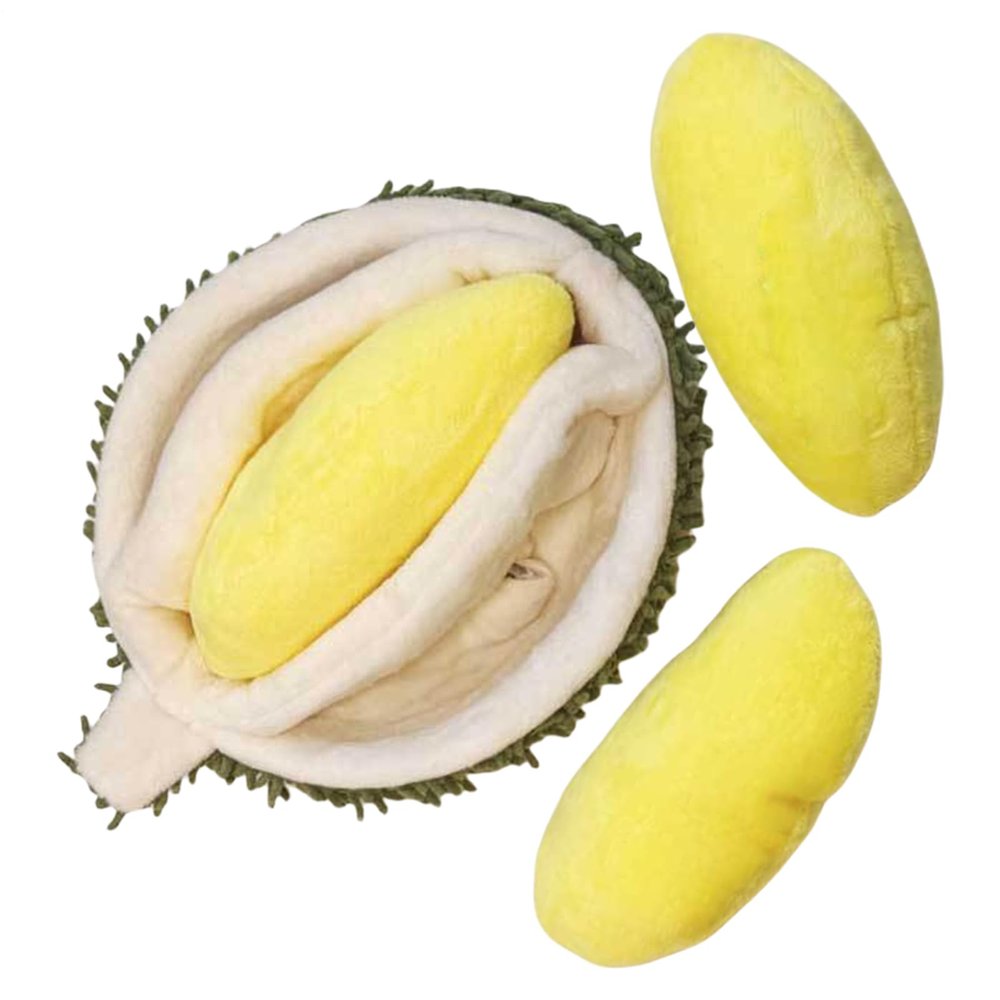 Dog Toy | Realistic Plush Durian with Squeaker