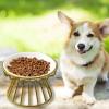 Elevated Cat Food Stand with Ceramic Bowl view 3
