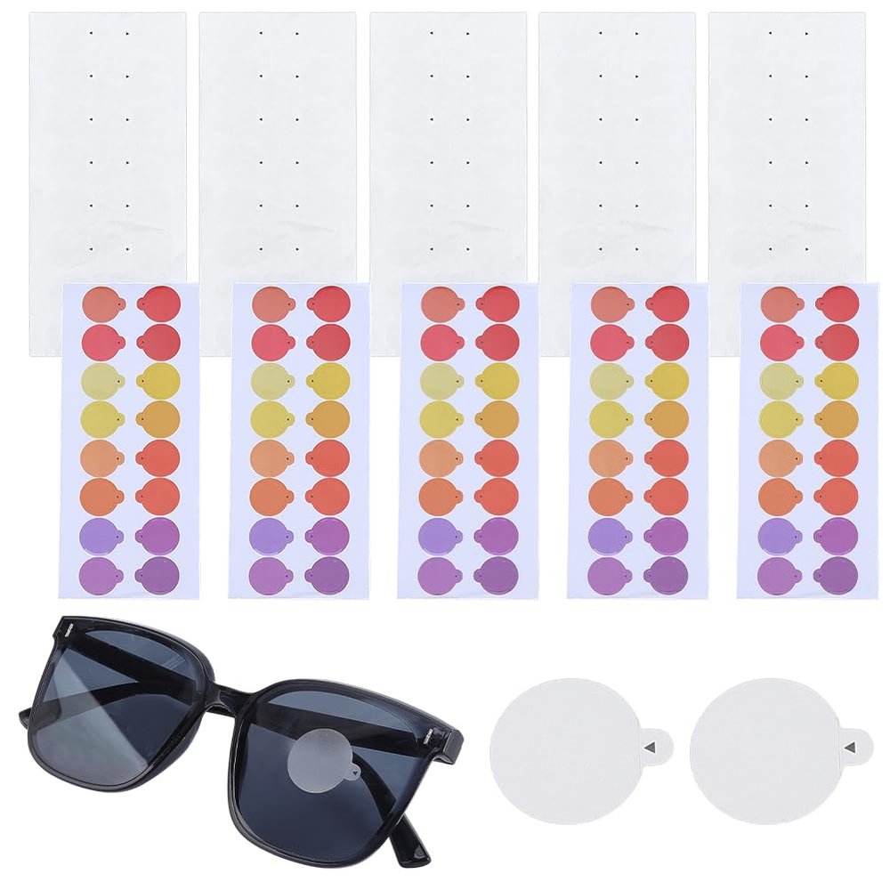 nbeads 10 Sheets Dot Stickers for Shooting Glasses