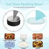 2-Pack Anti-Choking Cat Bowl, Dolphin Shaped Non-Slip Slow Feeder view 2