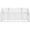 Hommdiy Aluminum Aviary with Wire Mesh, Silver, 1.79 x 4 x 1.85 m view 4