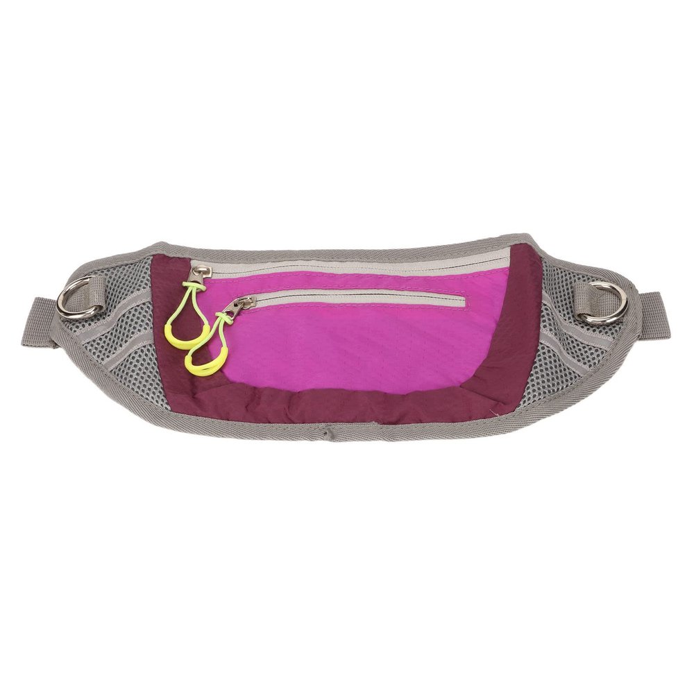 AKLOSIPY Nylon Dog Training Bag with Reflective Strip and Zipper Closure (Purple)