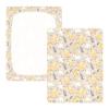 Cotton Fitted Crib Sheet for Babies and Toddlers, Baby Yellow Unicorns, 1 Piece view 3
