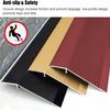 Floor Transition Strip, Wood-to-Tile, Self-Adhesive Aluminum Threshold Reducer for Exterior Doors (3.90 cm/35 in) view 4