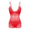 Women’s Sexy 2-Piece Pajama Set, Soft Cami Top and PJ Shorts, V-Neck Sleepwear, RD1 XXL view 2