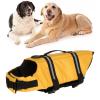 AKLOSIPY Pet Life Jacket with Reflective Strip, Breathable Portable Mesh Dog Swim Vest for Safe Boating and Beach Adventures (M) view 1