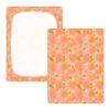 Cotton Fitted Sheet for Baby Crib, Muslin, Rose Gold view 3