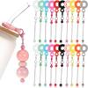 Onchdbfhuu DIY Beaded Cup Charm Tumbler Straw Charm Blanks, 20-Piece Bead Pendant Adapter Set view 2