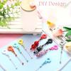 Onchdbfhuu DIY Beaded Cup Charm Tumbler Straw Charm Blanks, 20-Piece Bead Pendant Adapter Set view 4