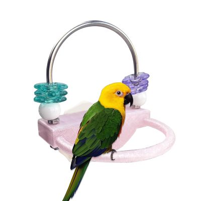 Bird Perch with Rotating Ring Toy