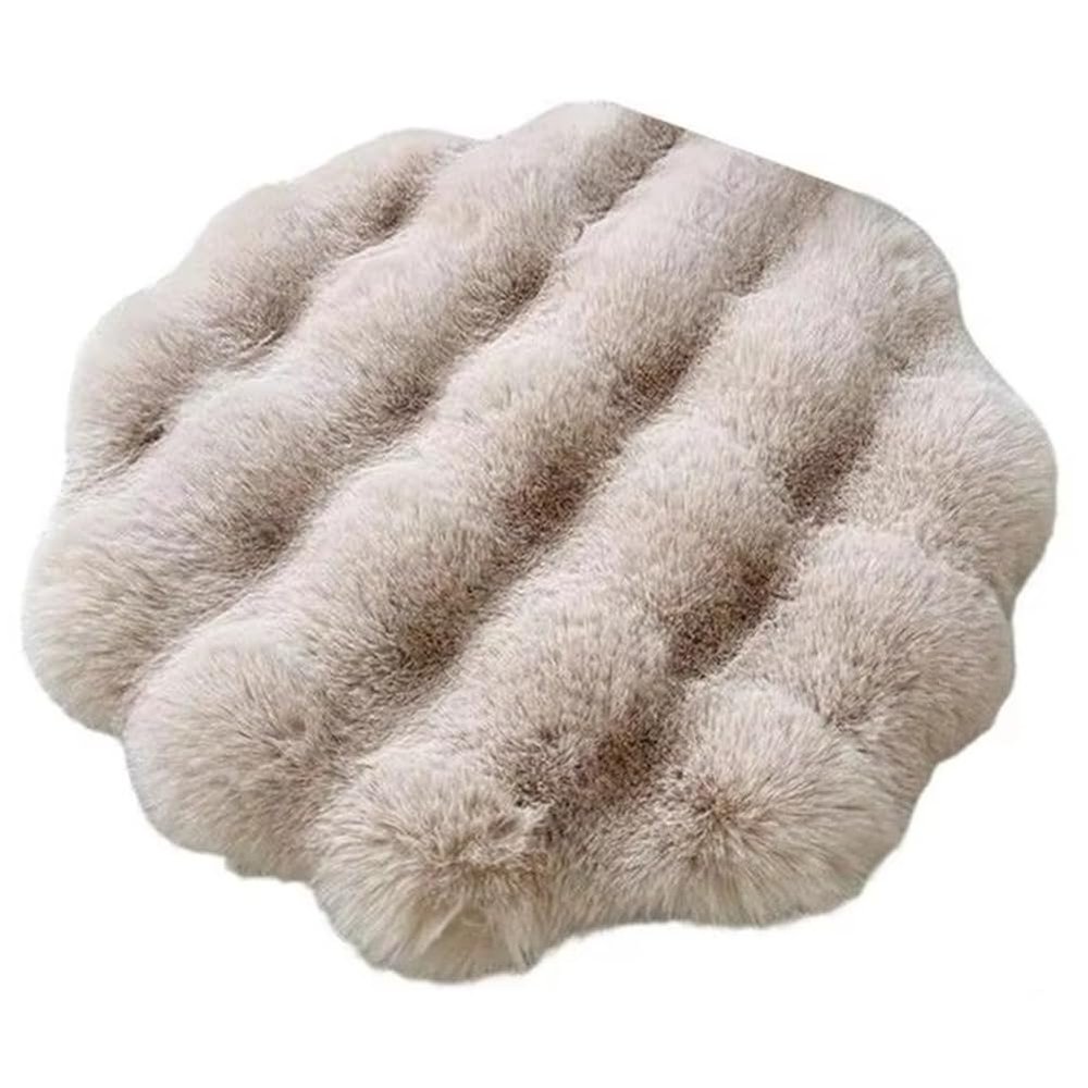 Onchdbfhuu Round Dog Crate Cushion, Non-Slip, Machine Washable, Warm Mat for Puppies and Kittens, Camping, Travel, Protection B