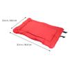 ibasenice Foldable Pet Mat, Red, Breathable, Easy to Clean, Portable Dog Cushion for Outdoor Use and Travel view 2