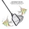 Naroote Aquarium Fish Net, Lightweight Nylon, Holds up to 500 g, 100% Brand New, ABS, Black, 55.9 cm Overall Length, for Catch and Release (L 7.9 in) view 2