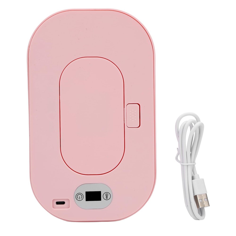 Portable USB Wipe Warmer, Fast Even Heating, Pink Temperature Setting