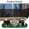 Stair Safety Net 97 x 190 cm, No Drilling, Thickened, Adjustable, Sturdy, for Dogs and Cats, Safety Barrier for Stairs and Doors, Black view 3
