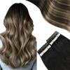 14–24-Inch Tape-In Human Hair Extensions, 20-Piece Brazilian Straight Remy Natural Invisible Seamless Hair for Daily Use (1B-18-60, 20 Inch) view 3