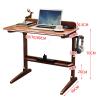 Mobile Solid Wood Laptop Desk, White, 60 x 46 x 70 cm view 2