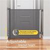Retractable Gate for Openings, Stairs, and Doors, Extends up to 54 in. Wide, 34 in. High, Gray view 2