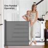 Retractable Gate for Openings, Stairs, and Doors, Extends up to 54 in. Wide, 34 in. High, Gray view 4
