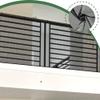 Retractable Stair Safety Net 113 x 140 cm, No-Drill, Reinforced, Black view 4