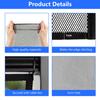 Safety Net 115 x 490 cm, No Drilling, Adjustable Stair and Balcony Railing Net, Black view 4