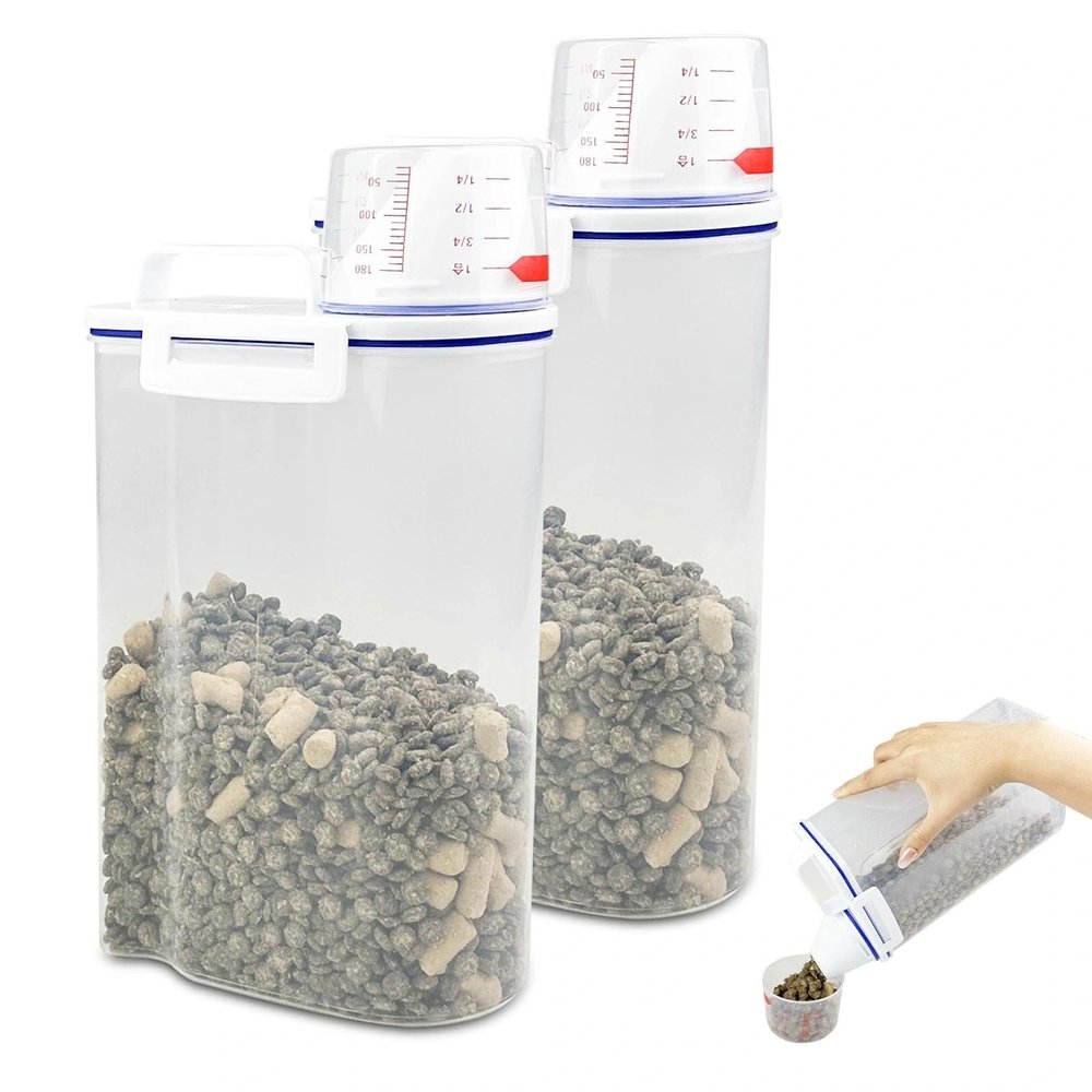 Chiluxendo Airtight Pet Food Storage Container with Measuring Cup