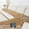 Thick Non-Slip, Scratch-Resistant Sofa Cover for 2- and 4-Seater Sofas, Dark Brown (31.5 x 82.7 in) view 3