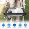 Rollator Tray with Cup Holder, Foldable Oxford Fabric view 3