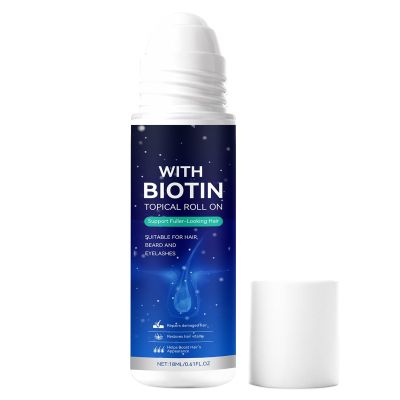 Biotin Rollerball Hair and Scalp Serum, Lightweight Non-Greasy, 18 mL, 1 Piece