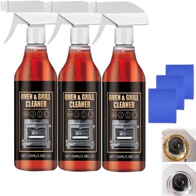 Extra-Strength Oven and Grill Cleaner, Degreaser, 3-Pack