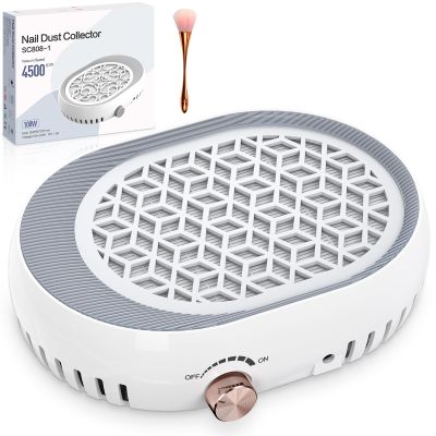 AMIPOW Professional Nail Dust Collector with Filter and Brush