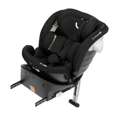 Nurse Titane i-Size Car Seat, 40–150 cm, 360° Rotating, ISOFIX, Black