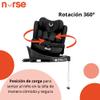 Nurse Titane i-Size Car Seat, 40–150 cm, 360° Rotating, ISOFIX, Black view 2