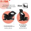 Nurse Titane i-Size Car Seat, 40–150 cm, 360° Rotating, ISOFIX, Black view 3
