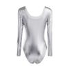 Shiny Metallic Long Sleeve Bodysuit view 2