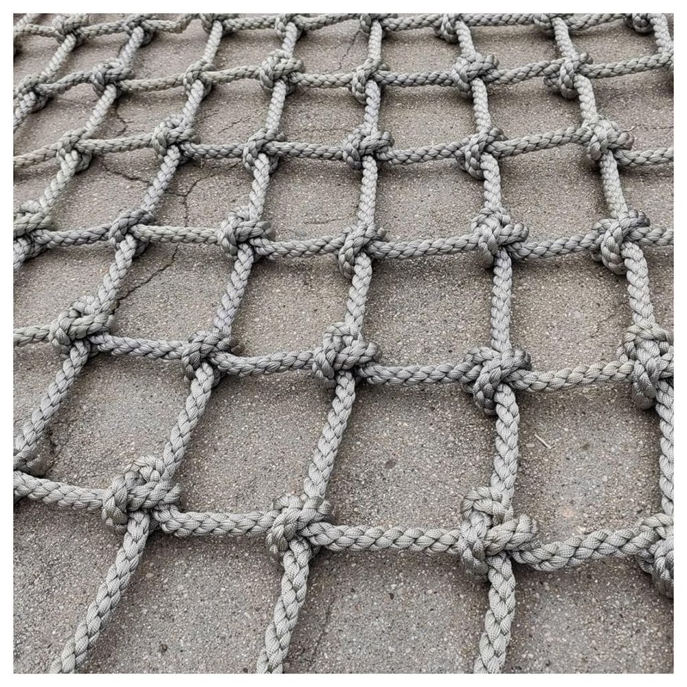 Generic Heavy-Duty Climbing Net for Children - Outdoor Nylon Safety Net for Treehouses, Playgrounds, and Truck Trailers - Durable 12 mm Mesh, 1 x 2 m
