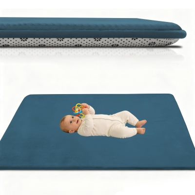 Atemrdsye Baby Play Mat 70 x 200 cm Sky Blue, 1 in Thick Memory Foam Crawling Mat