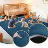 Atemrdsye Baby Play Mat 70 x 200 cm Sky Blue, 1 in Thick Memory Foam Crawling Mat view 2