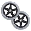 MRVAKDYDI Replacement Front Wheels for Wheelchairs, 2-Pack, 6-Inch, Gray view 1