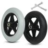 MRVAKDYDI Replacement Front Wheels for Wheelchairs, 2-Pack, 6-Inch, Gray view 2