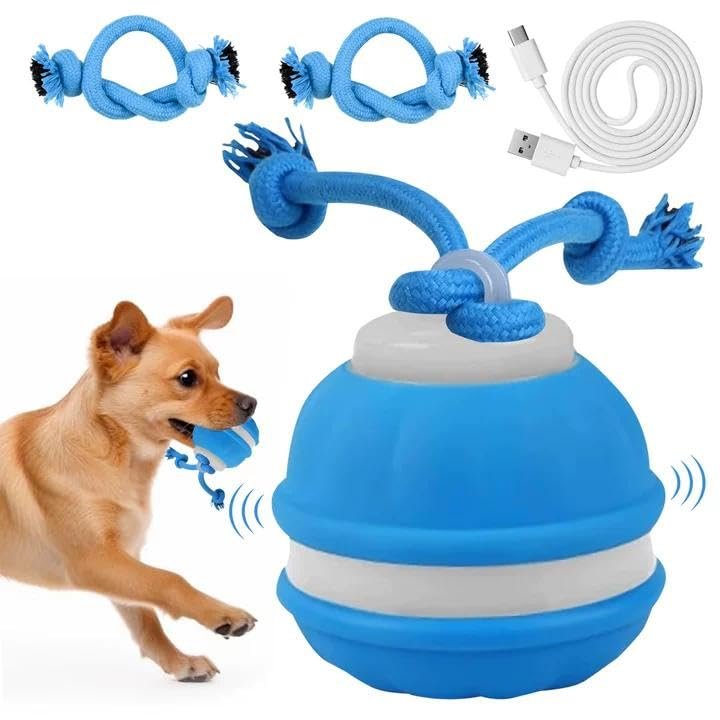 Interactive Dog Toy - 3 Play Modes Electric Ball