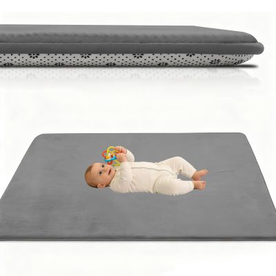 Atemrdsye Baby Play Mat 40 x 120 cm Dark Gray, 2.5 cm Thick Memory Foam Crawling Mat