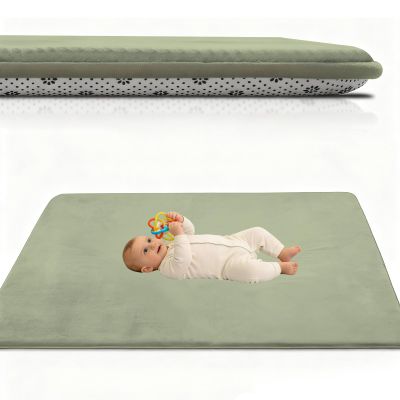 Atemrdsye Baby Play Mat, 70 x 130 cm, Grass Green, 2.5 cm Thick