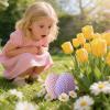Crocheted Easter Eggs, 14-Piece Spring Basket Filler Set view 2