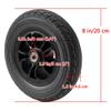 MRVAKDYDI Replacement Front Wheels for Wheelchairs, 8 Inches, Black, 2-Pack view 3