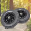 MRVAKDYDI Replacement Front Wheels for Wheelchairs, 8 Inches, Black, 2-Pack view 4