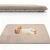 Atemrdsye Baby Play Mat, 63 x 79 in, Light Brown, 1 in Thick Memory Foam Crawling Rug view 1