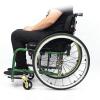 Lightweight Foldable Self-Propelled Wheelchair, Aluminum Frame, 100 kg Capacity, 42 cm Seat Width view 3