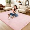 Beige Coral Velvet Baby Rug, Non-Slip Play Mat, 180 x 220 cm view 2