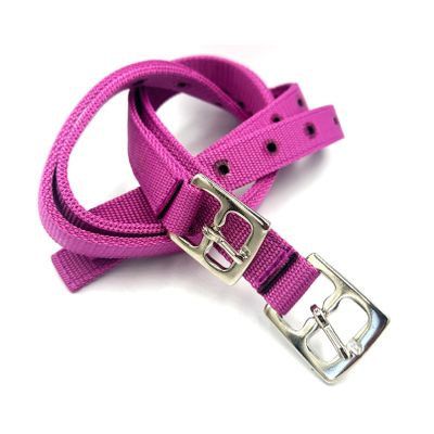 Equine Smile ES5012 Nylon Stirrup Leathers, Blackberry, 135 cm